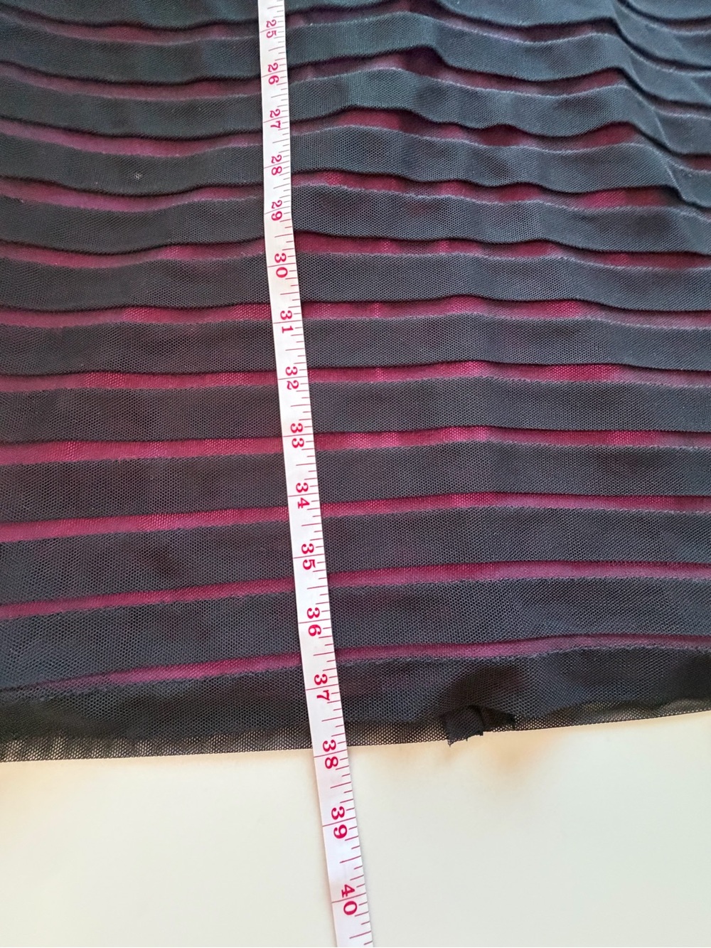 Adrianna Papell Black & Fuchsia Striped Sheath Midi Dress - Picture 11 of 11